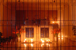 Chinese Tomb at Night