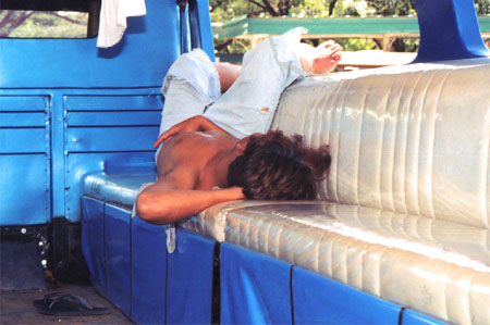 Jeepneys Conductor at Lunch