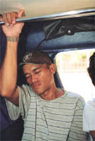 Passenger in Philippines Jeepney