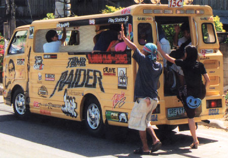 Jeepneys Conductor and Passengers